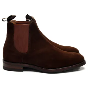 1880 'Chatsworth' Brown Suede Chelsea Boots UK 9 G