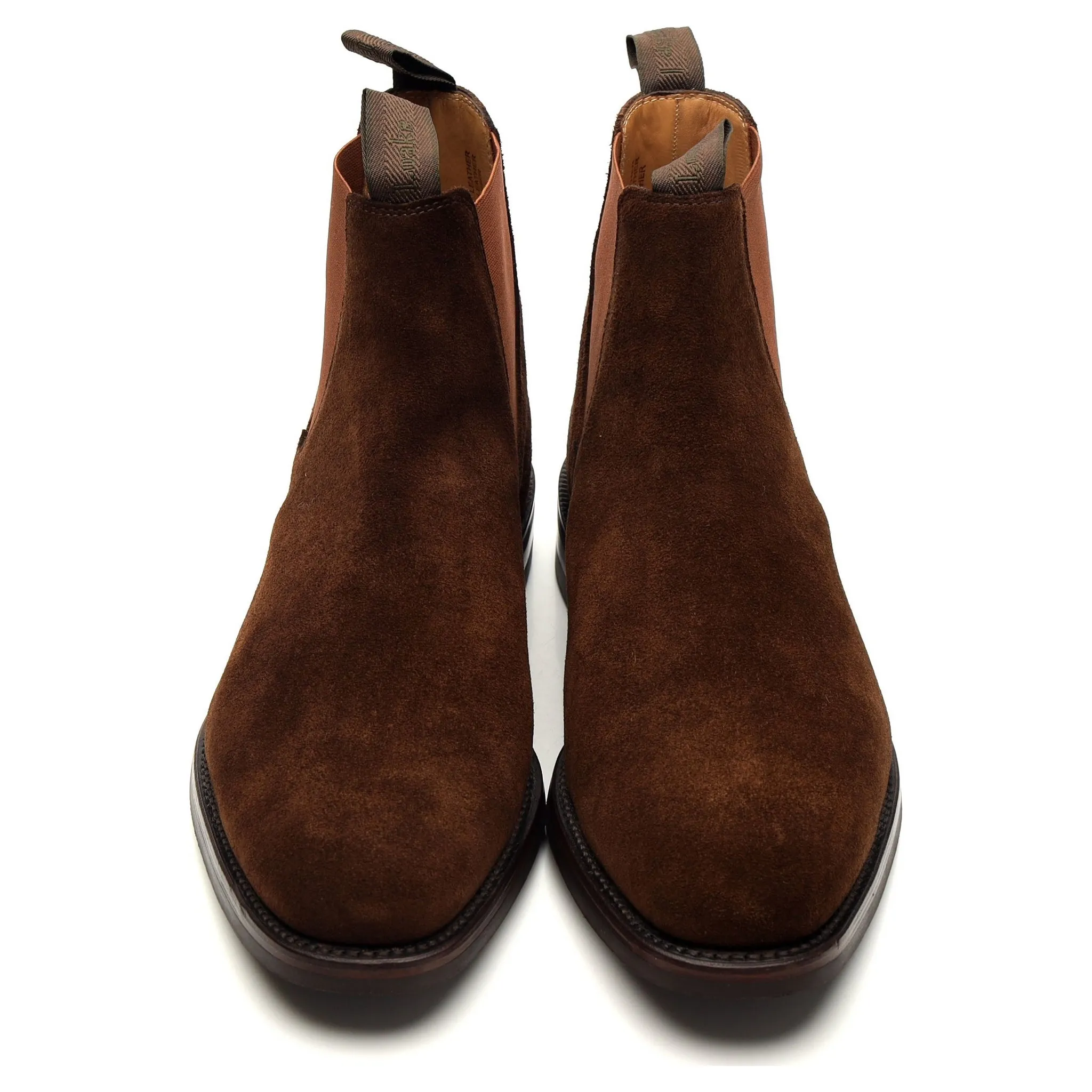 1880 'Chatsworth' Brown Suede Chelsea Boots UK 9 G