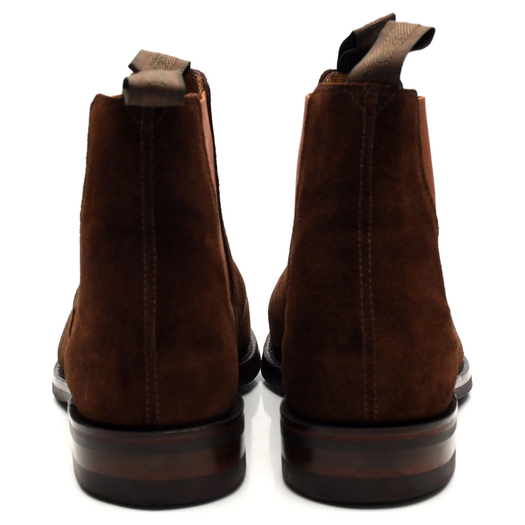 1880 'Chatsworth' Brown Suede Chelsea Boots UK 9 G