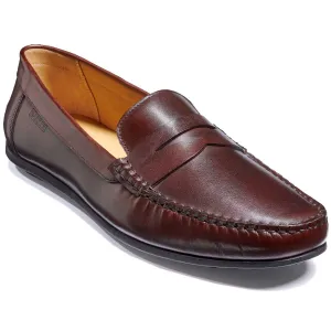 40% OFF BARKER Jamie Driving Shoes - Mens - Chestnut Hand Painted - Size: UK 8