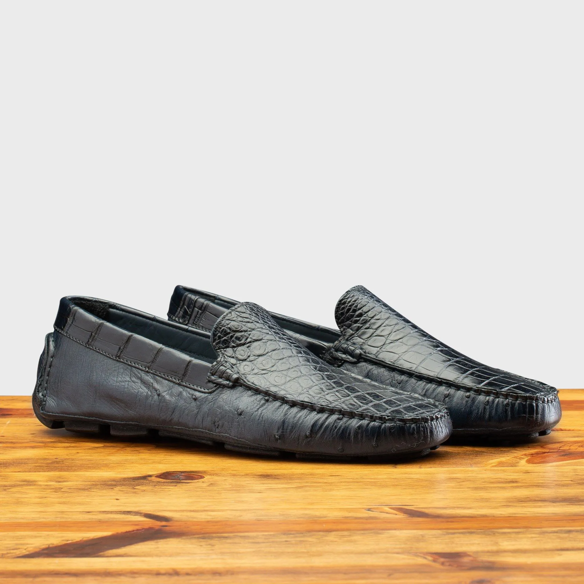 8675 Calzoleria Toscana Men's Ostrich Driver