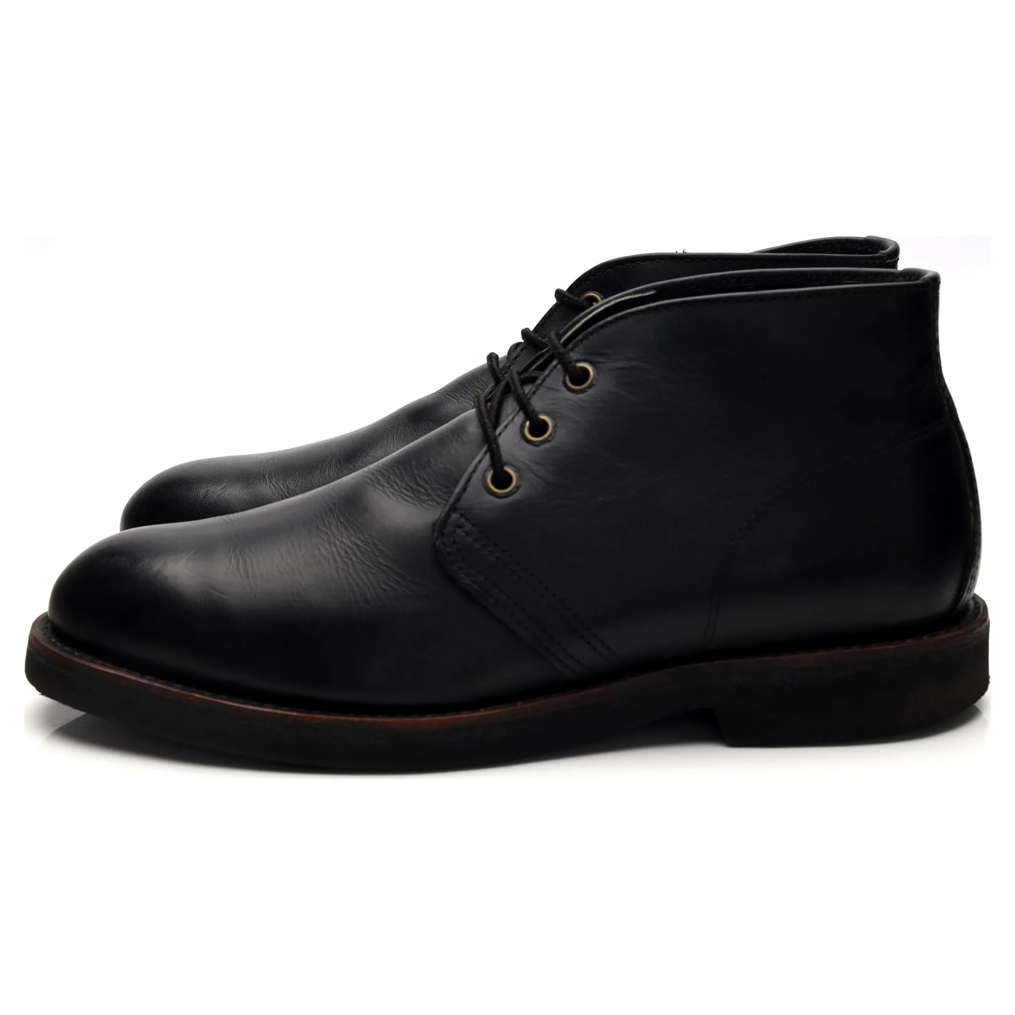 '9216' Black Leather Foreman Chukka Boots UK 8.5 US 9.5 D