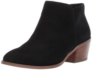 Amazon Essentials Women's Ankle Boot, Black Microsuede,8