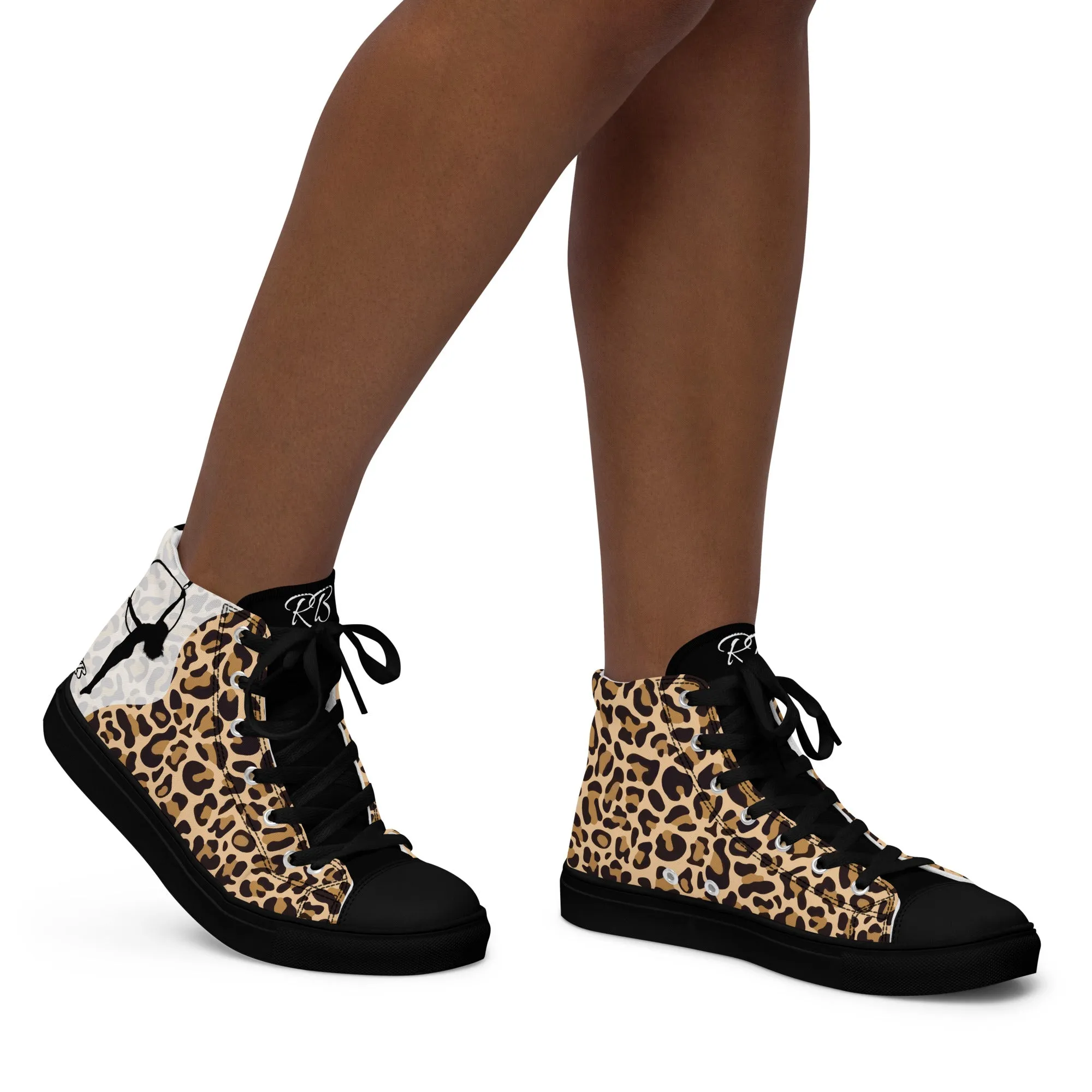 Animal Pattern Customised Business Women's High Top Custom Sneakers