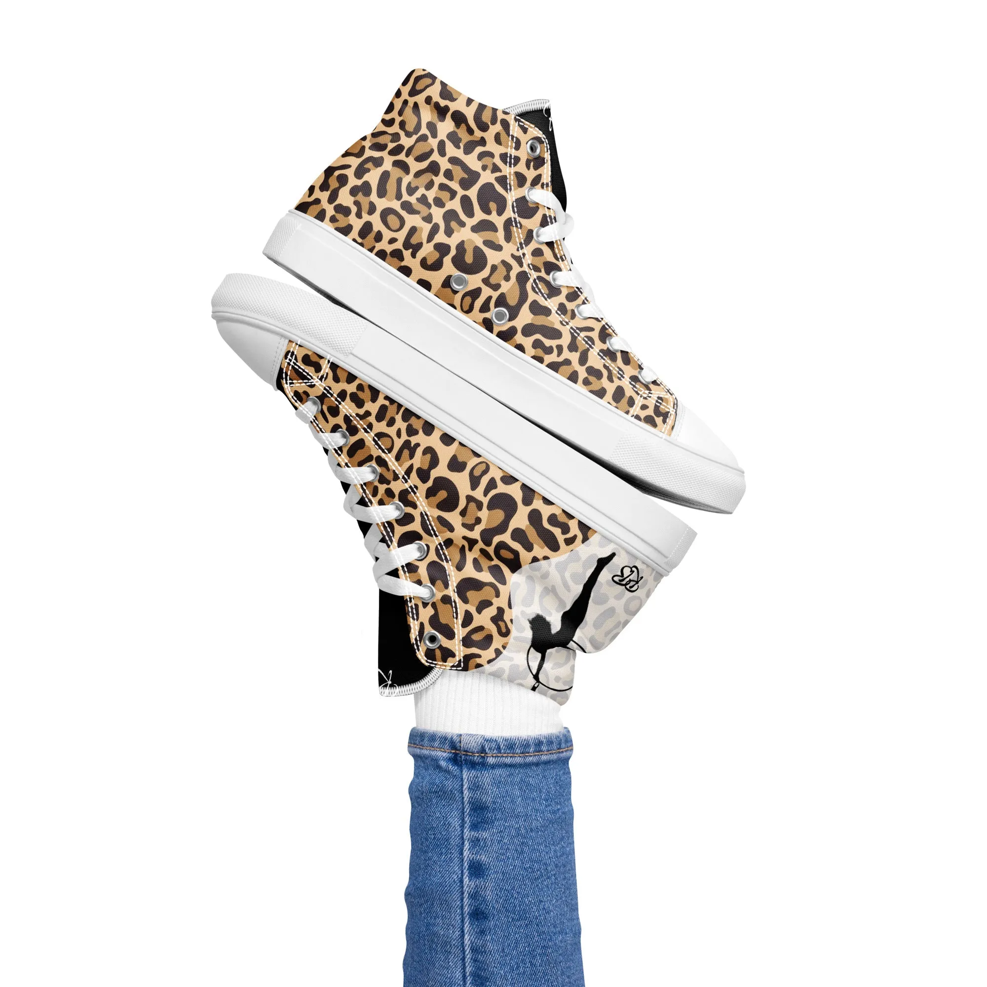 Animal Pattern Customised Business Women's High Top Custom Sneakers