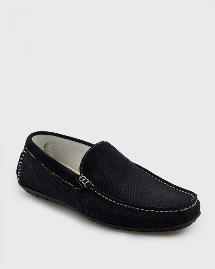 ANTICA CALZOLERIA 801-C NAVY SUEDE DRIVING SHOE