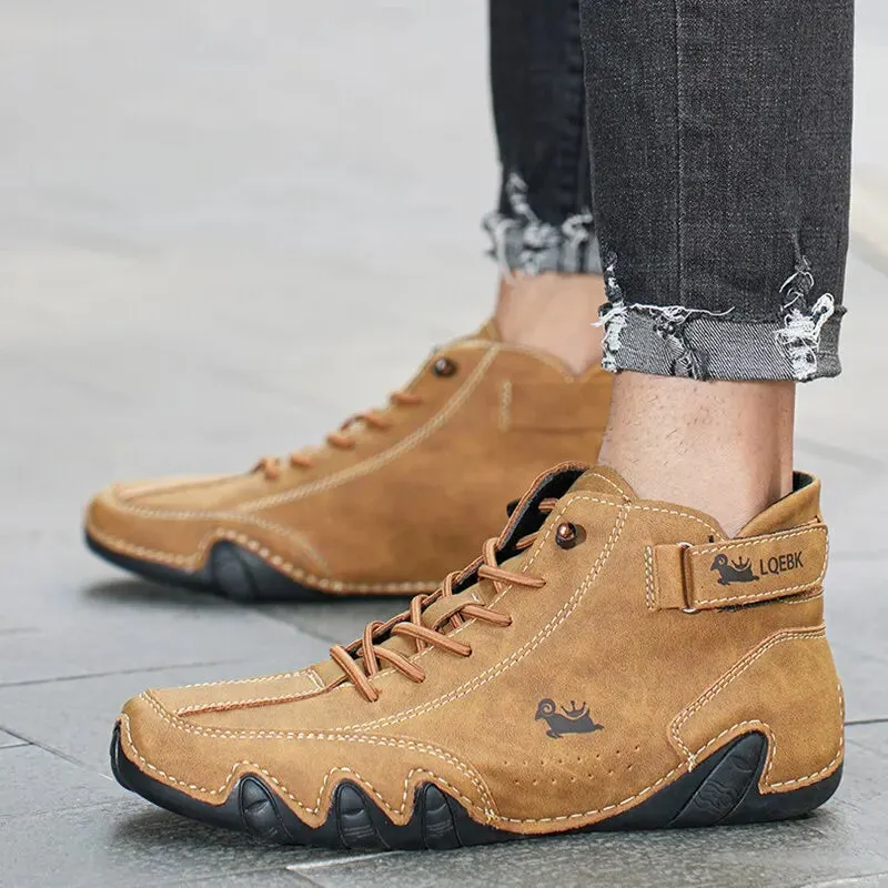 ApexStep Leder-Ankle Boots für Herren