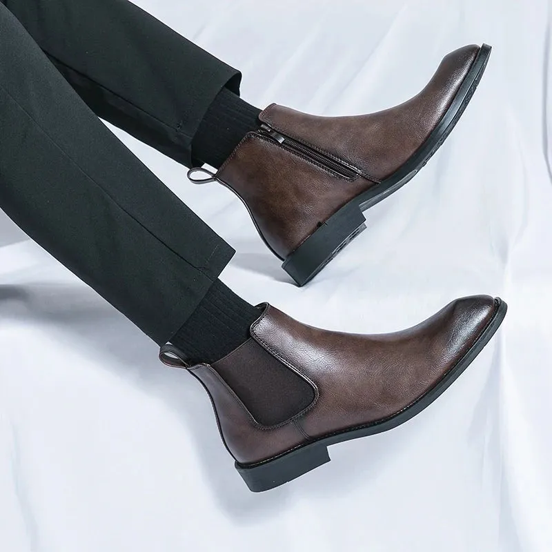 ApexStyle Herren Leder-Boots
