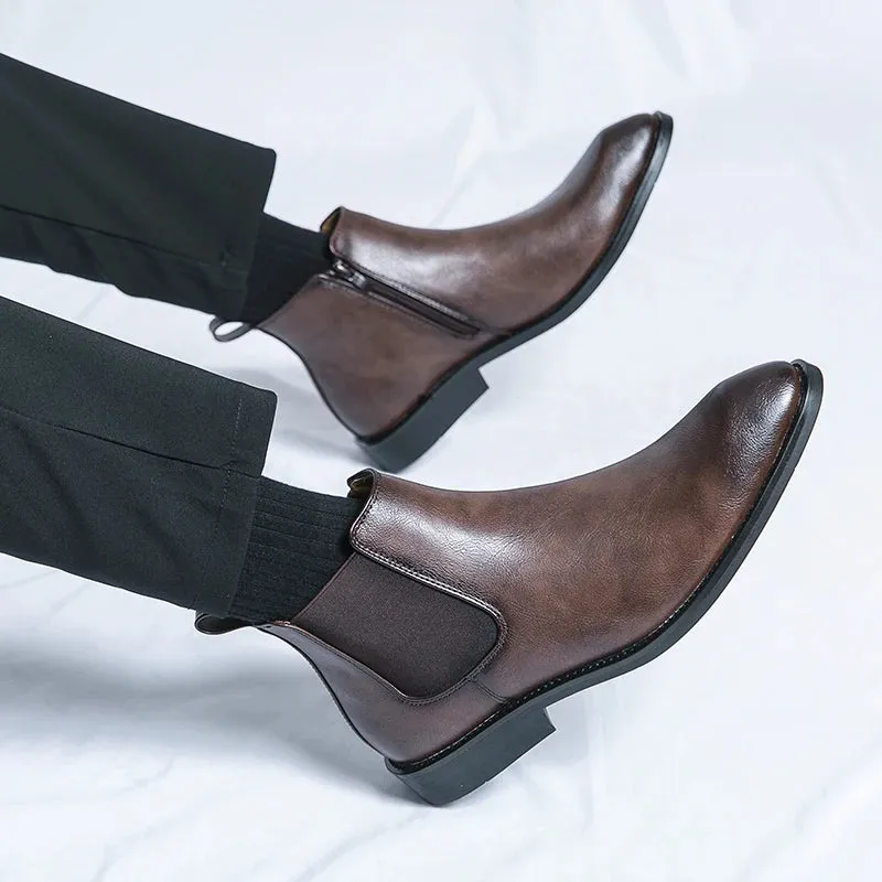 ApexStyle Herren Leder-Boots