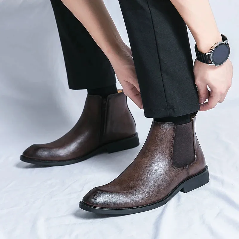 ApexStyle Herren Leder-Boots
