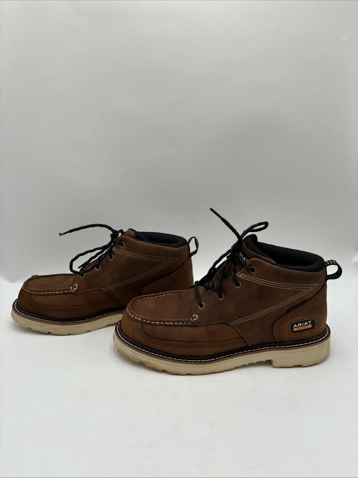 Ariat Men's Rebar Lift Chukka Waterproof Work Boots Brown Size 10D