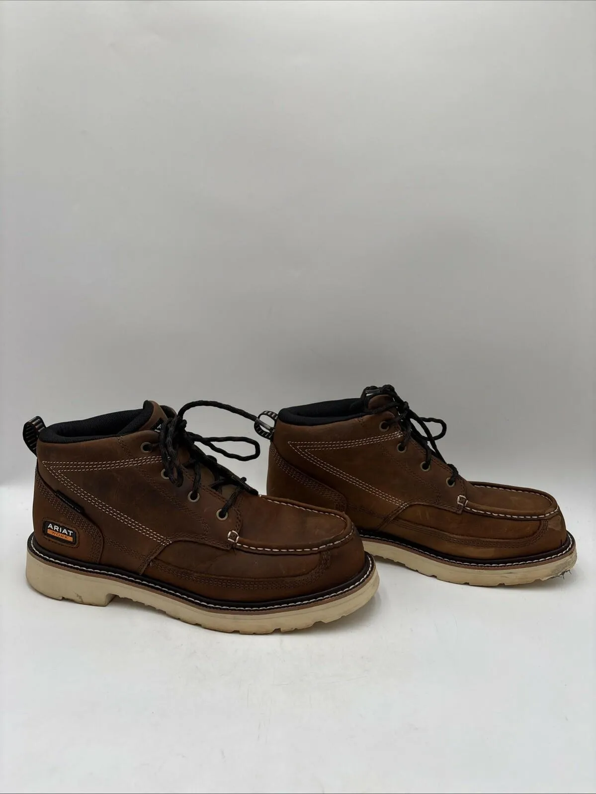 Ariat Men's Rebar Lift Chukka Waterproof Work Boots Brown Size 10D