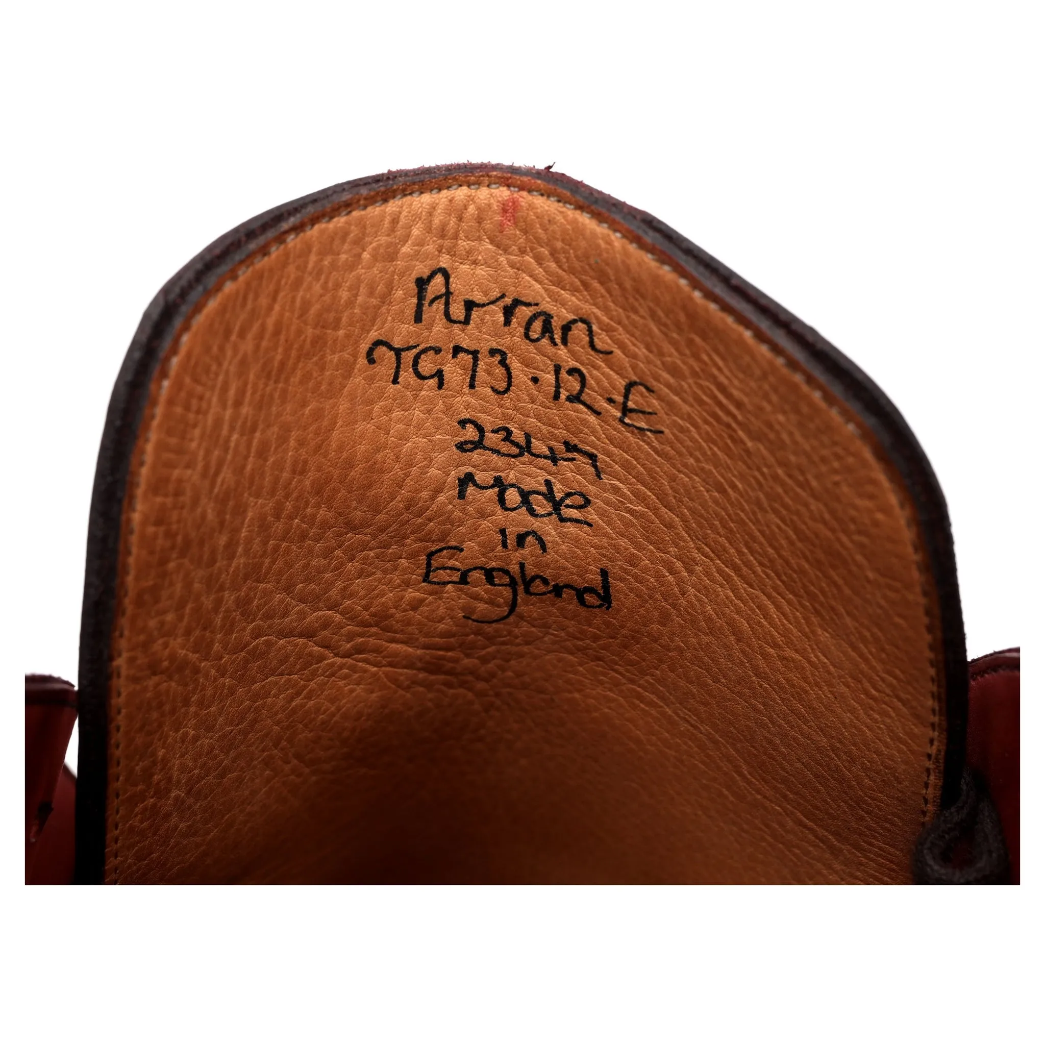 'Arran' Cherry Red Leather Chukka Boots UK 12 E