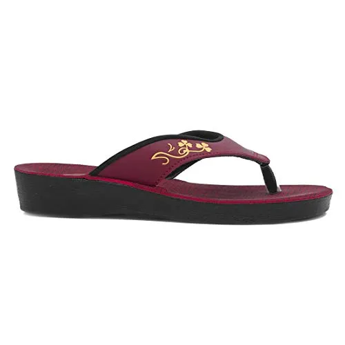 Asian PF-204 girls shoes for women | ladies chappal for women stylish | New fashion latest design flat heels slippers for women | Perfect for daily wear walking uk-6