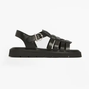 Barbour OTTERBURN Womens Fisherman Sandals Black