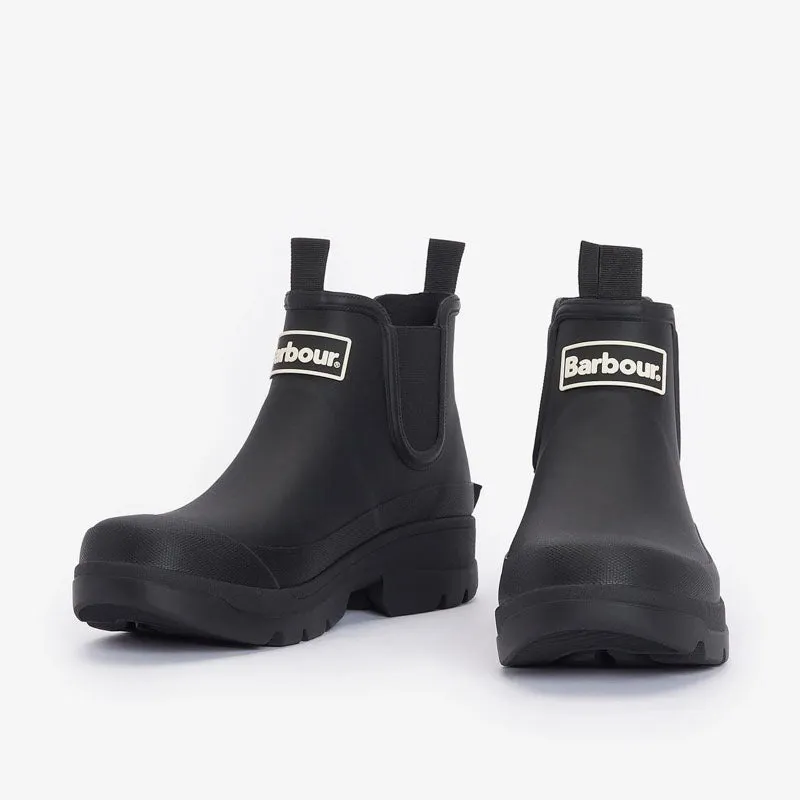 BARBOUR Womens Nimbus Chelsea Welly Boots in Black