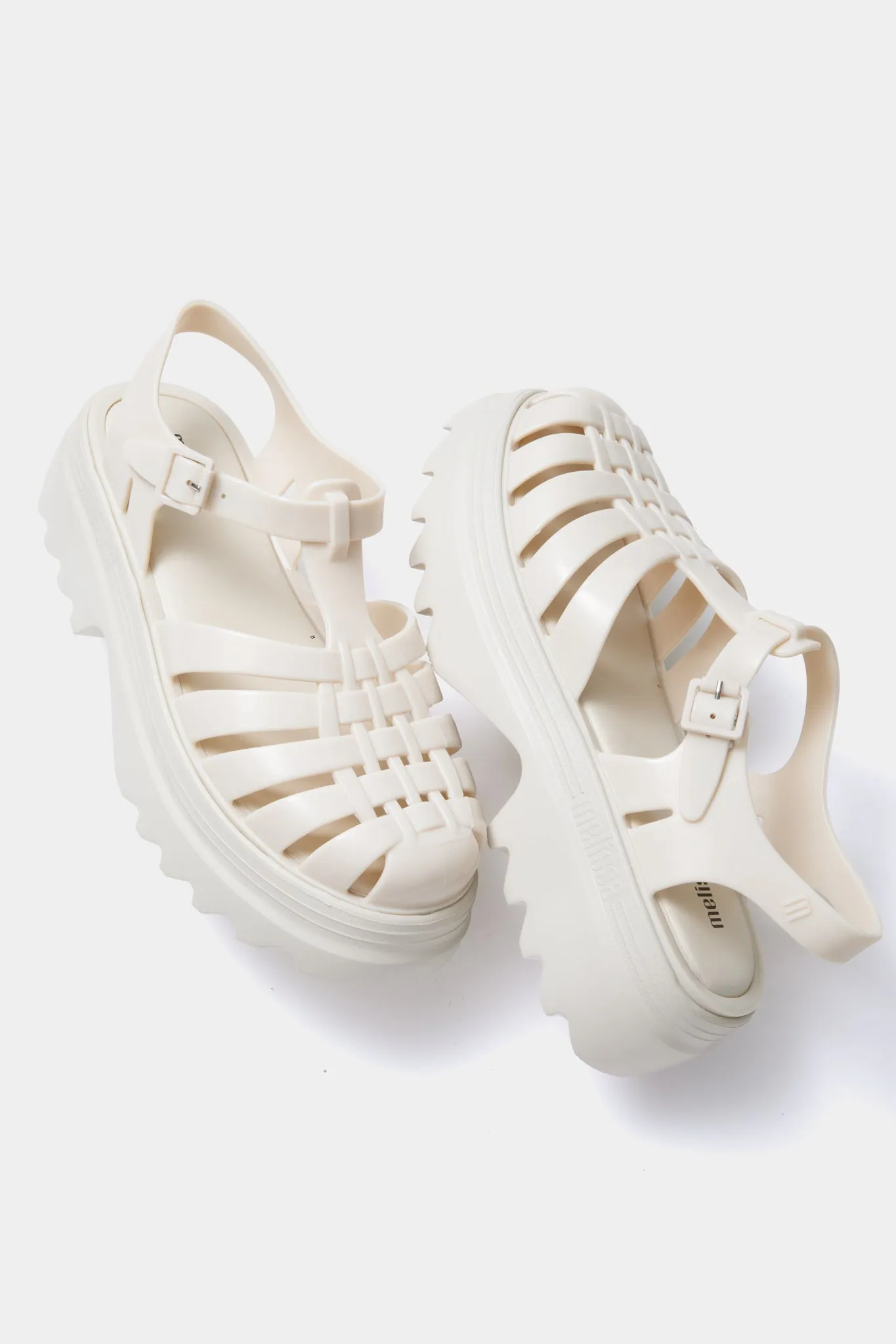 Beige Possession Platform Sandals
