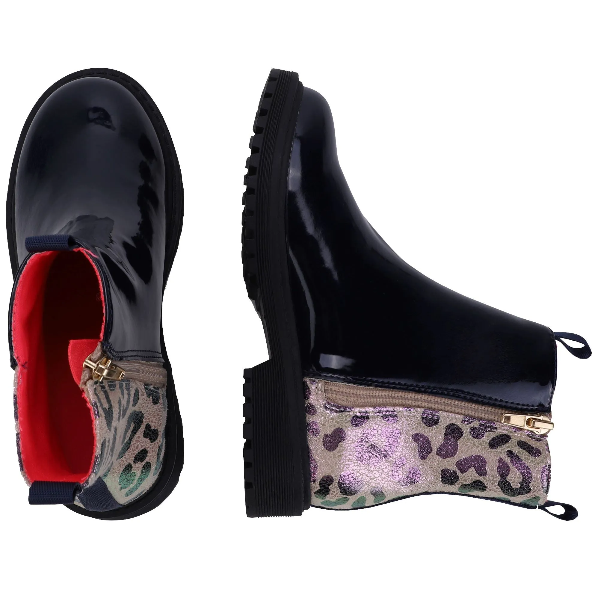 Billieblush Leopard Chelsea Boots