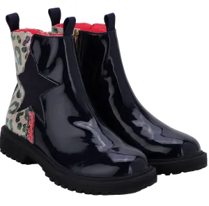 Billieblush Leopard Chelsea Boots
