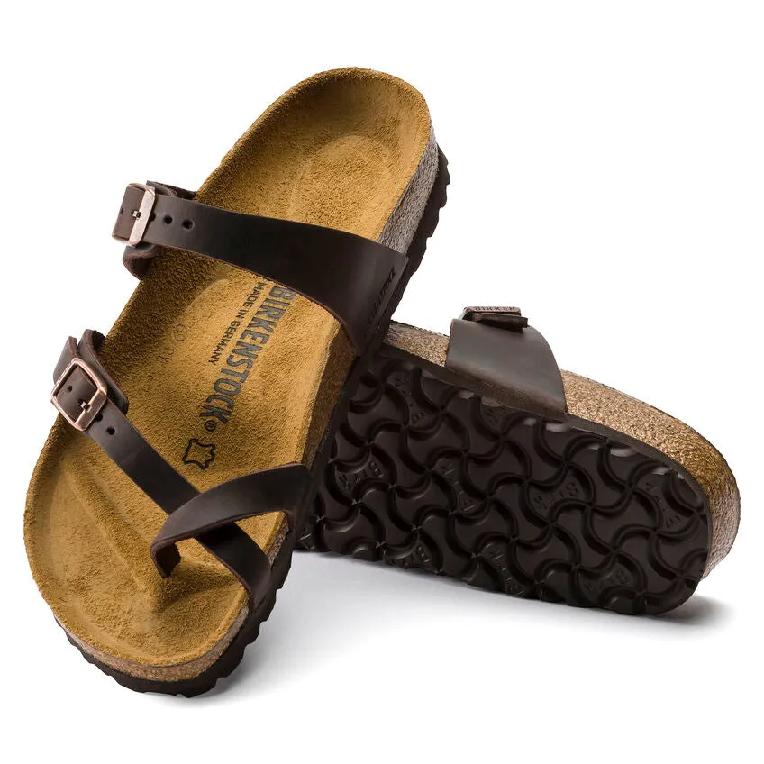 BIRKENSTOCK LADIES MAYARI OILED LEATHER - HABANA
