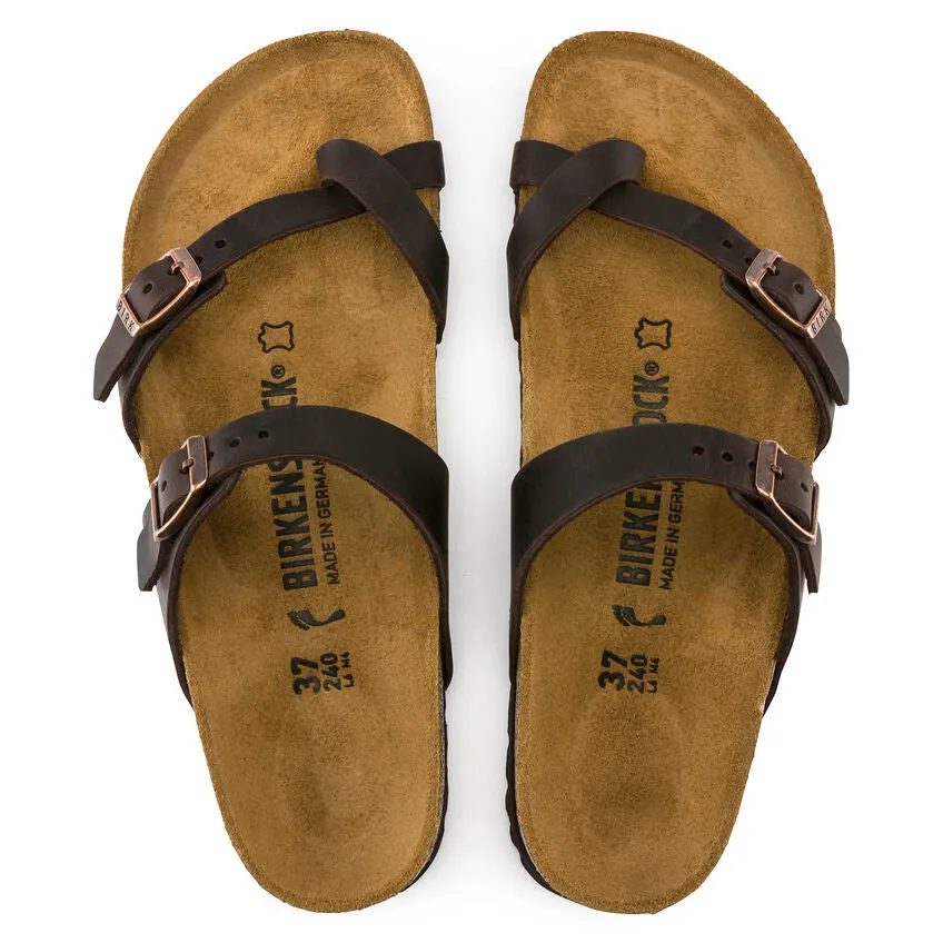BIRKENSTOCK LADIES MAYARI OILED LEATHER - HABANA