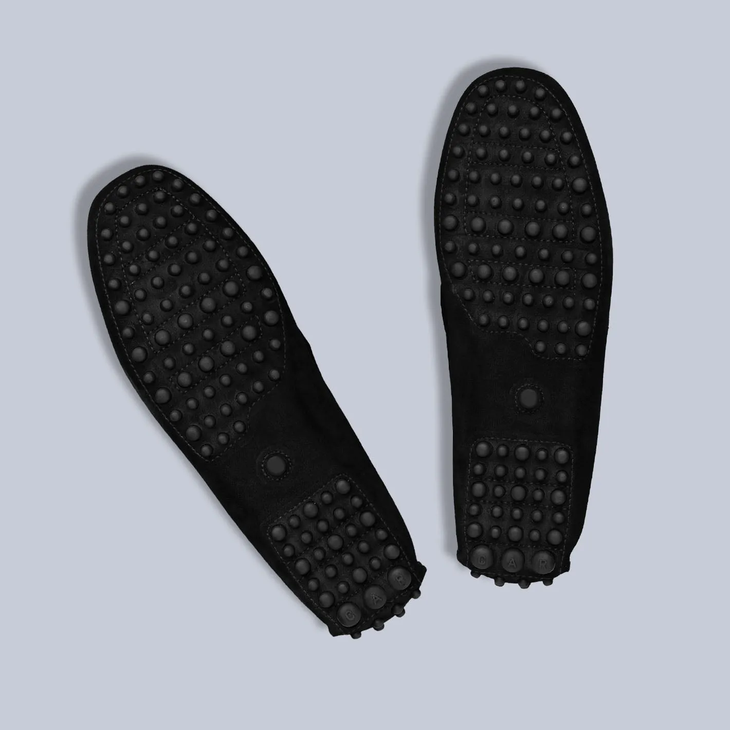 Black Suede Driving Loafers