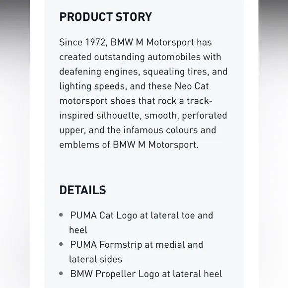 BMW M Motorsport Neo Cat Puma Sneakers Low Top  Men’s Size 11