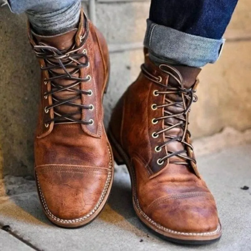 BoldStride | Herren Premium Lederboots | Stilvoll und Langlebig