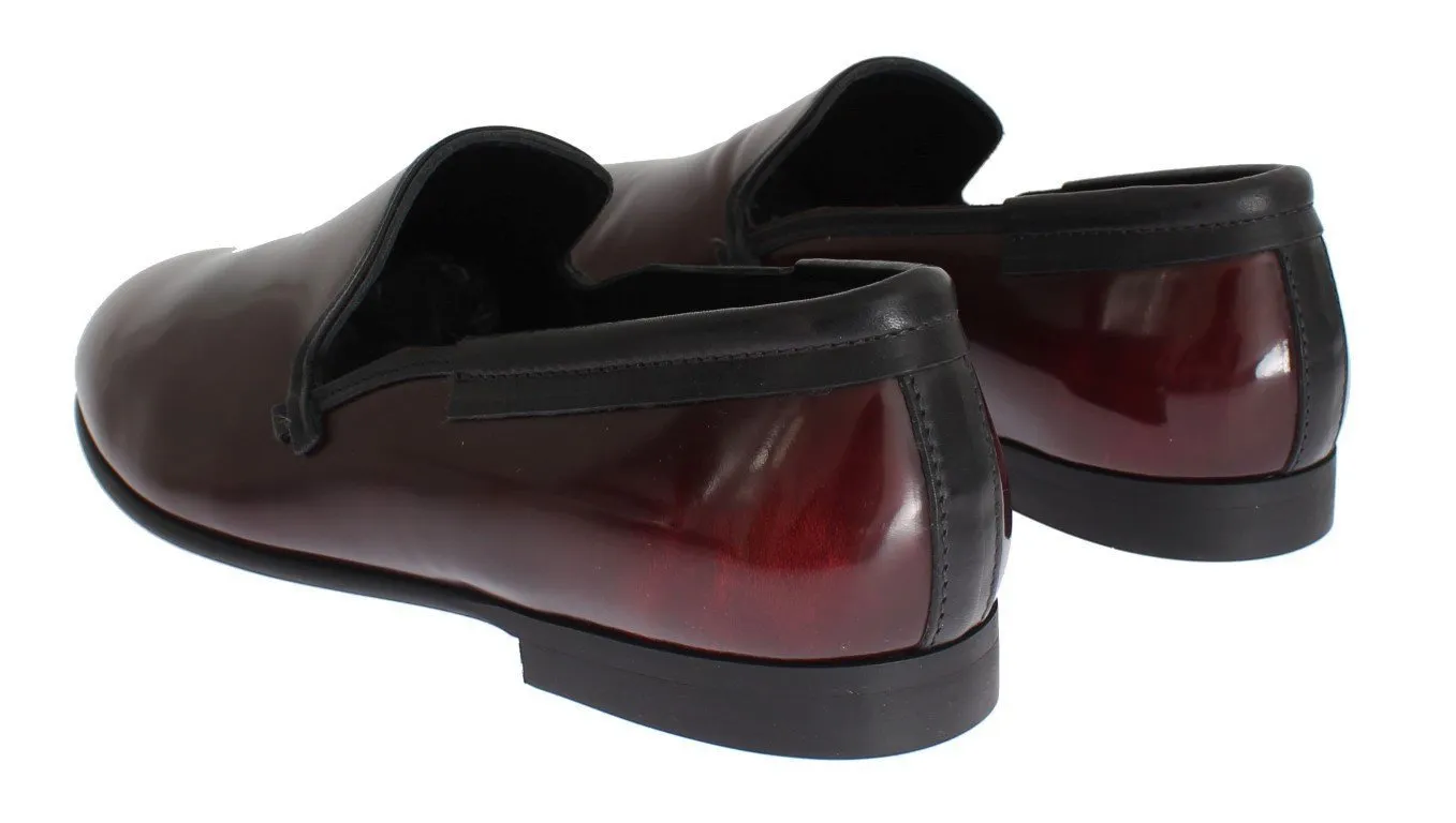 Bordeaux Patent Leather Dress Loafers