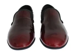 Bordeaux Patent Leather Dress Loafers