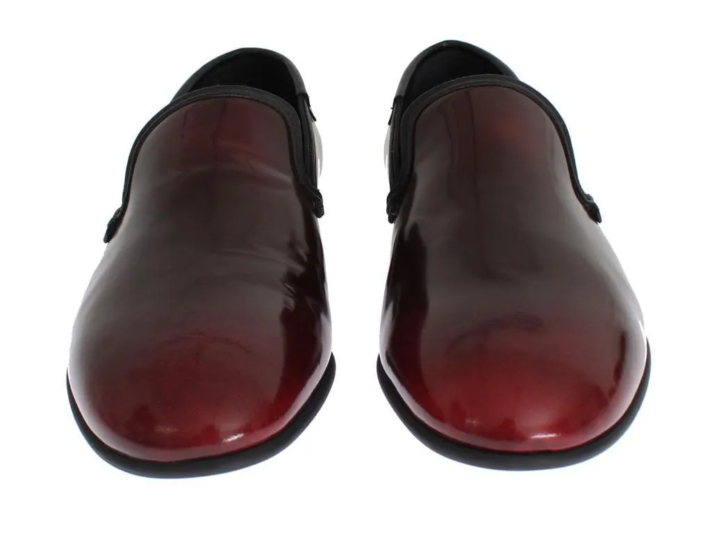 Bordeaux Patent Leather Dress Loafers