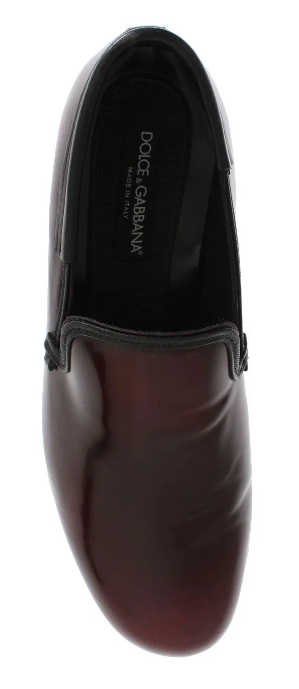 Bordeaux Patent Leather Dress Loafers