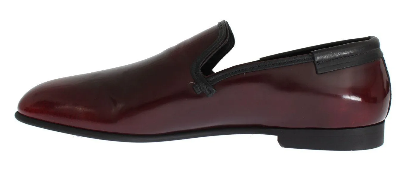 Bordeaux Patent Leather Dress Loafers