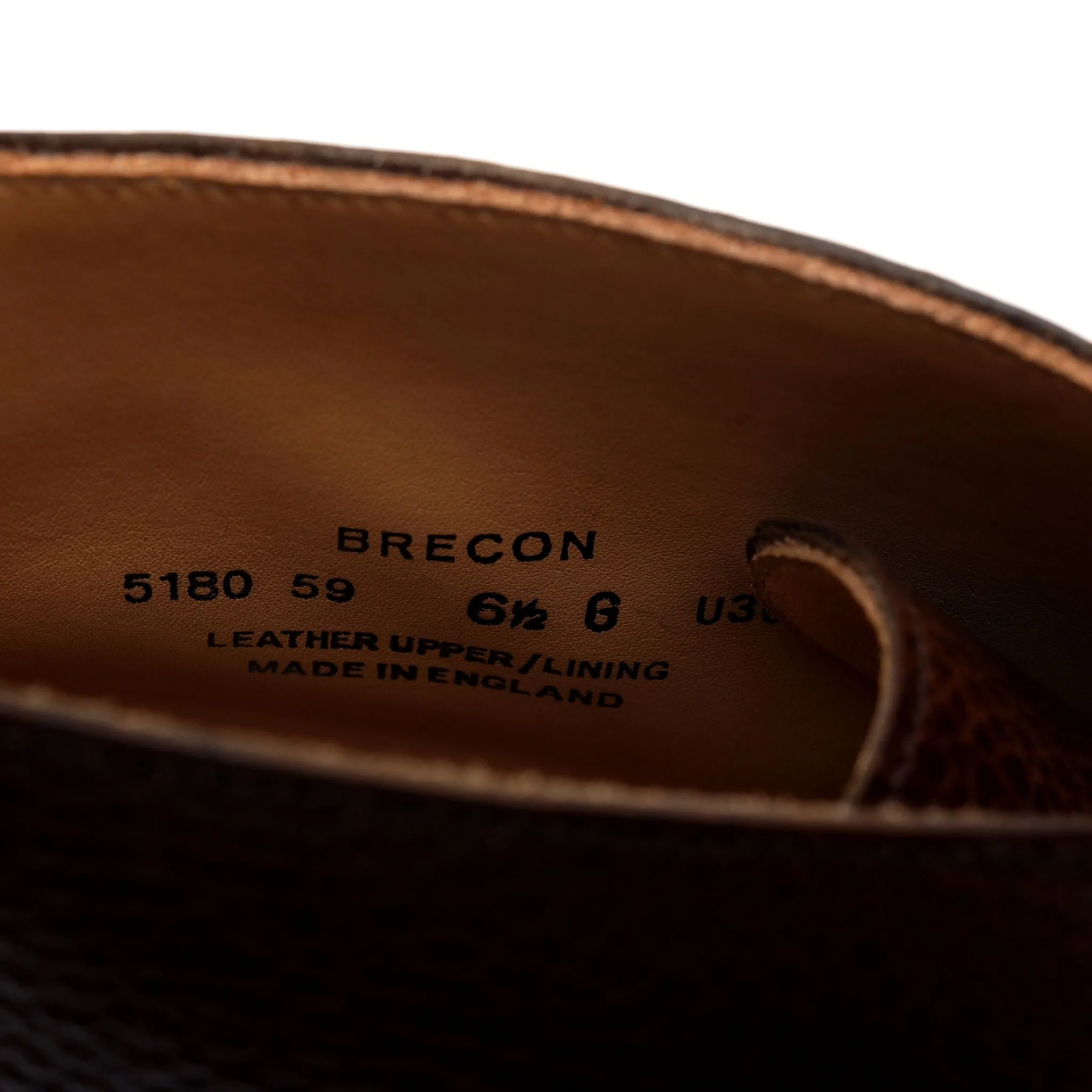 'Brecon' Dark Brown Grain Leather Chukka Boot UK 6.5 G