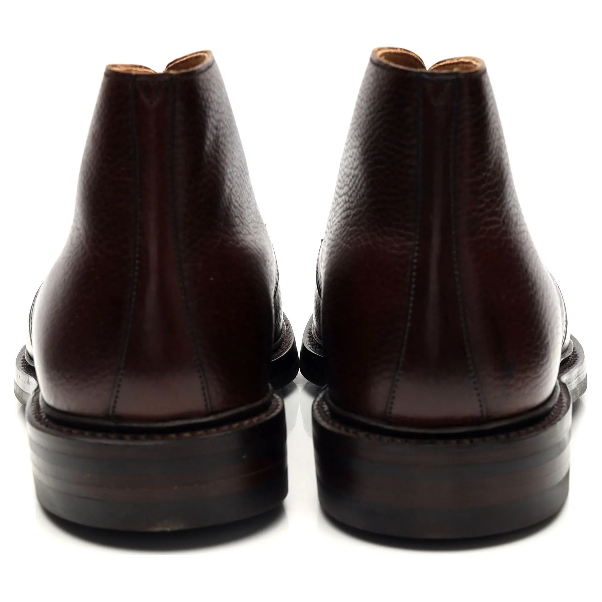 'Brecon' Dark Brown Grain Leather Chukka Boot UK 6.5 G