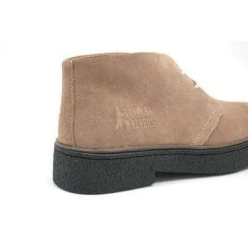 British Walkers Playboy Men's Taupe Suede Ankle Boots
