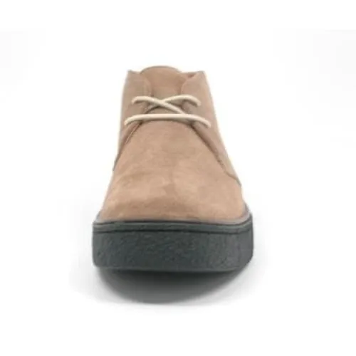British Walkers Playboy Men's Taupe Suede Ankle Boots