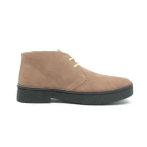 British Walkers Playboy Men's Taupe Suede Ankle Boots