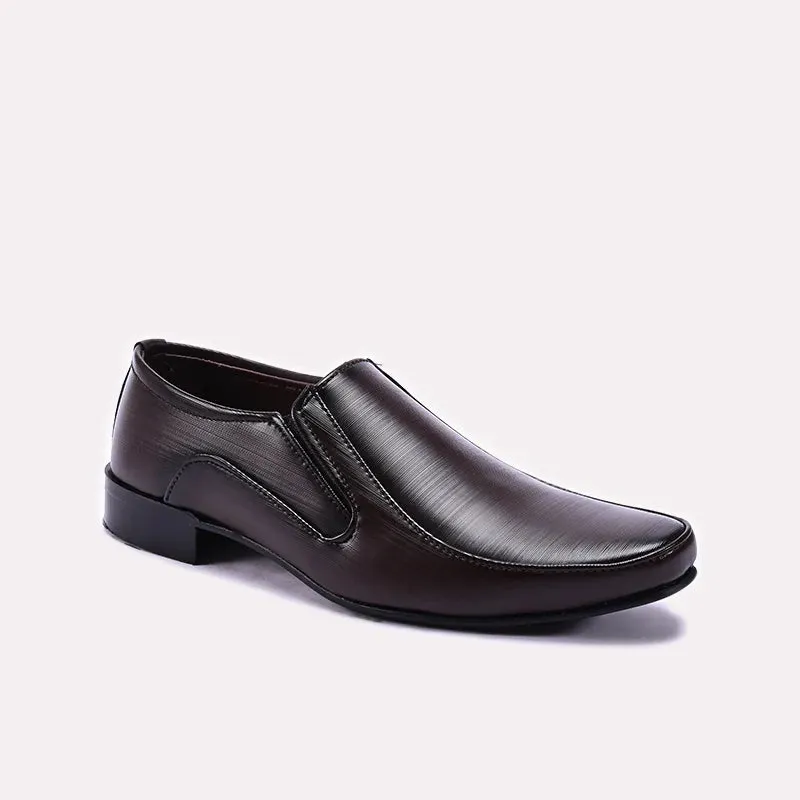 Brown Minimalist Dress Shoes 0111317