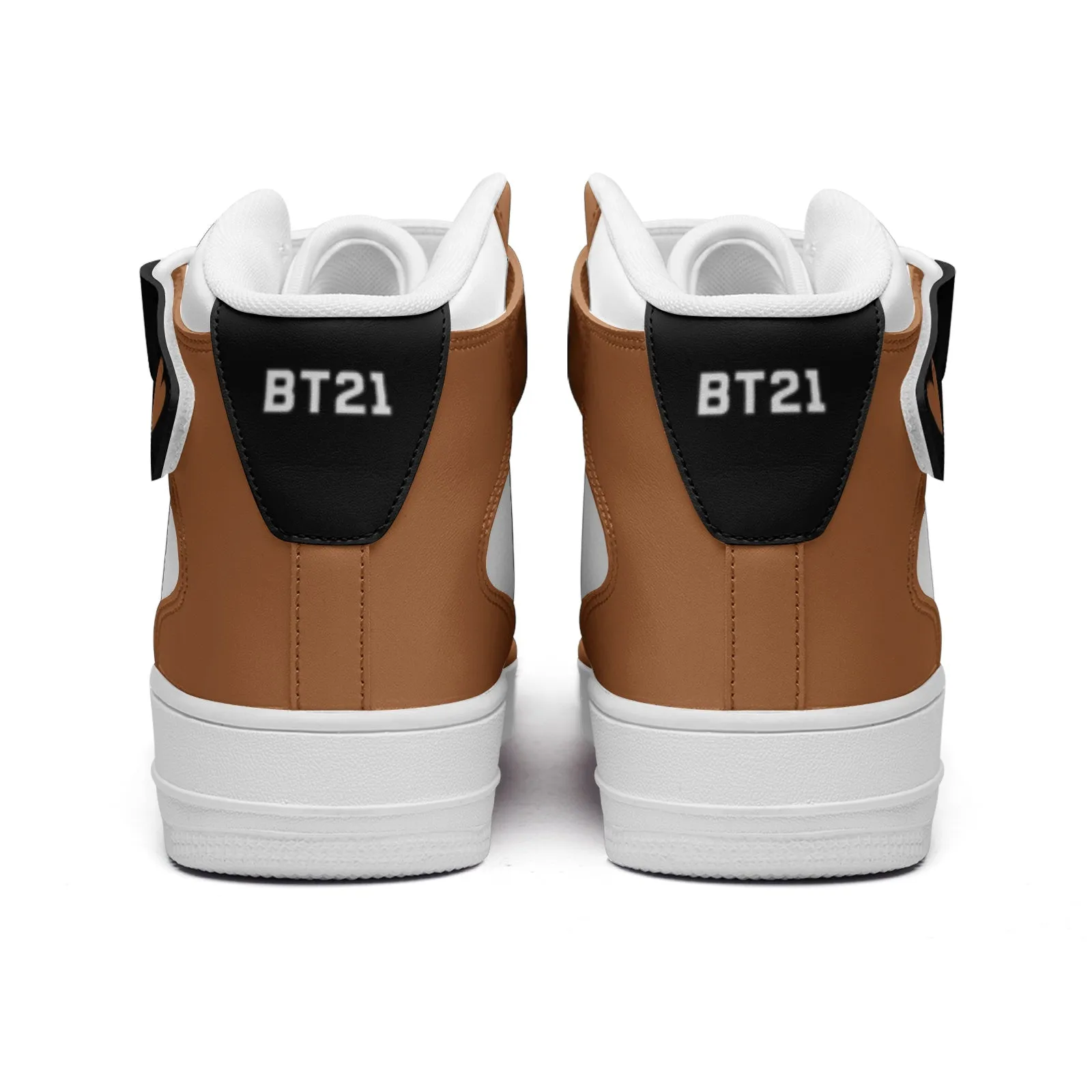 BT21 Shooky Unisex high Top Leather Sneakers