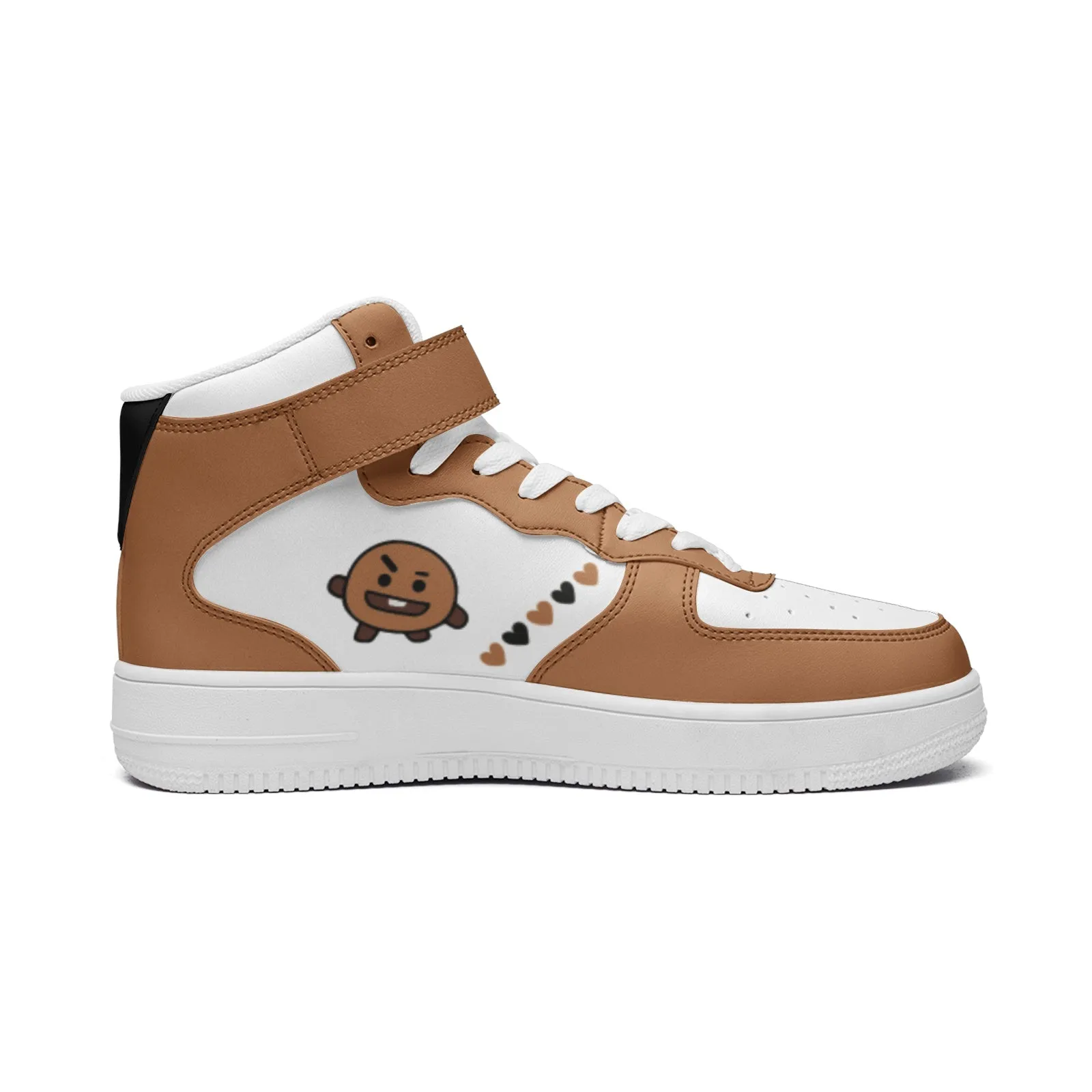 BT21 Shooky Unisex high Top Leather Sneakers