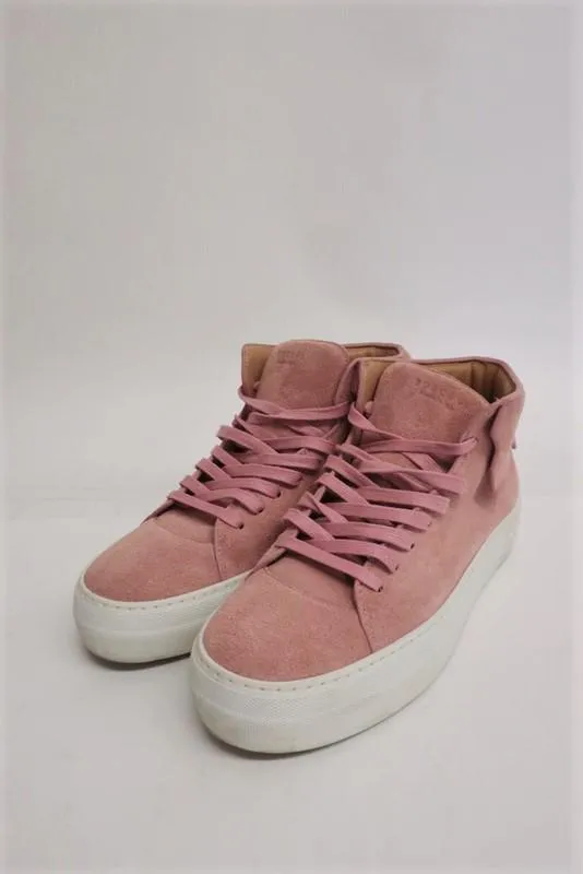 Buscemi High Top Sneakers Blush Suede Size 39