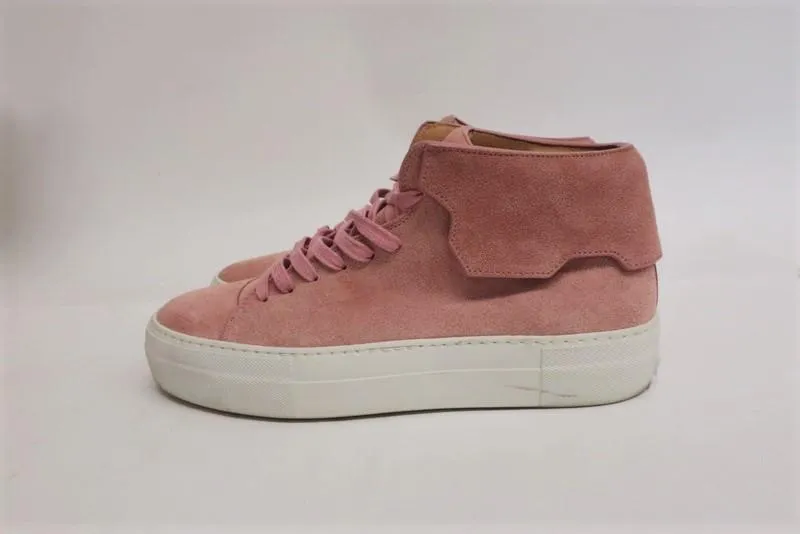 Buscemi High Top Sneakers Blush Suede Size 39
