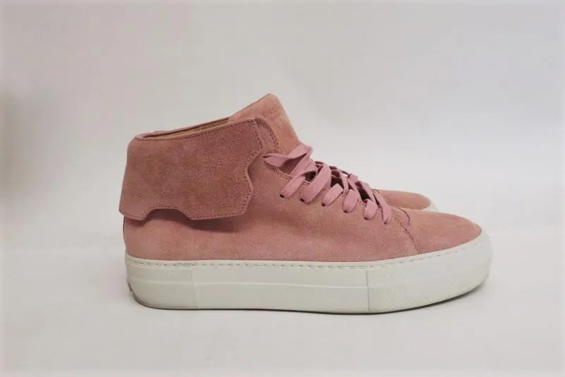 Buscemi High Top Sneakers Blush Suede Size 39