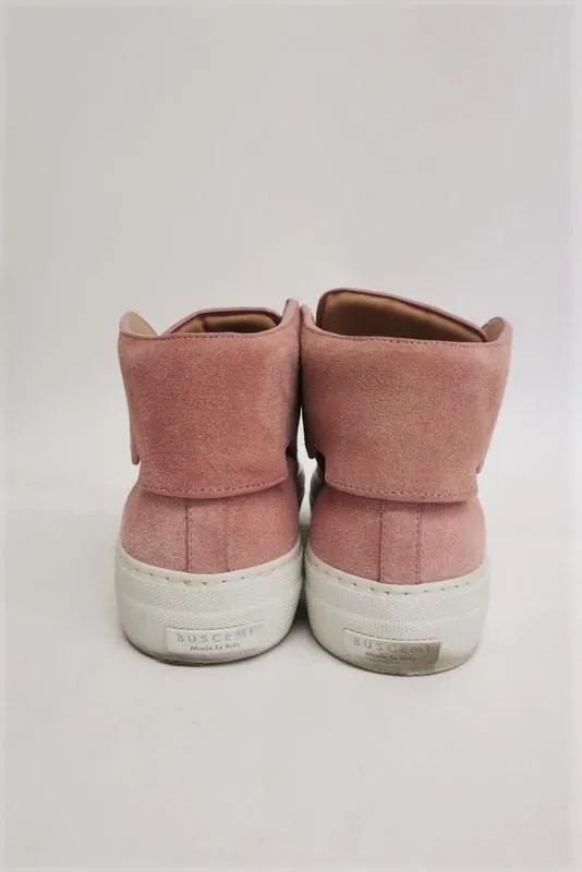 Buscemi High Top Sneakers Blush Suede Size 39