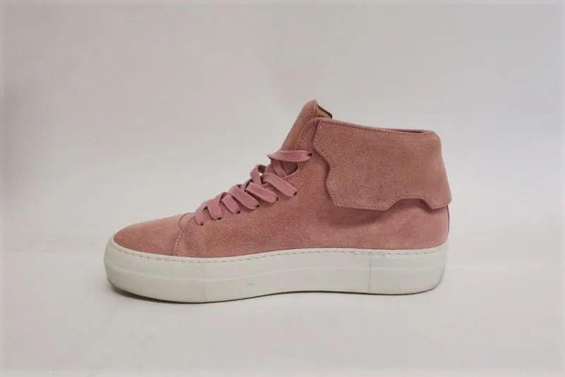 Buscemi High Top Sneakers Blush Suede Size 39