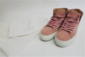 Buscemi High Top Sneakers Blush Suede Size 39