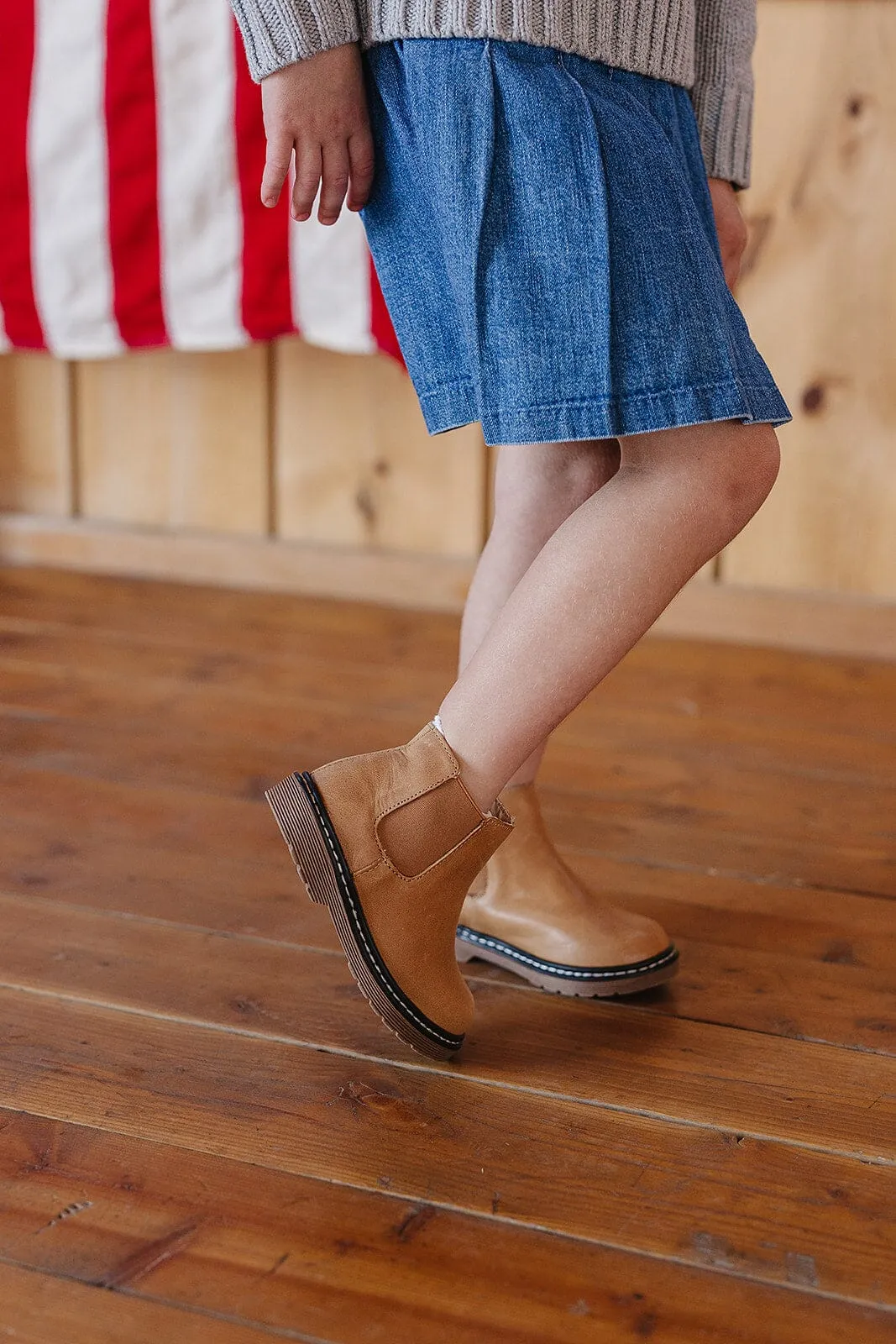 Camel Chelsea Boots - US Size 4-12 - Hard Sole