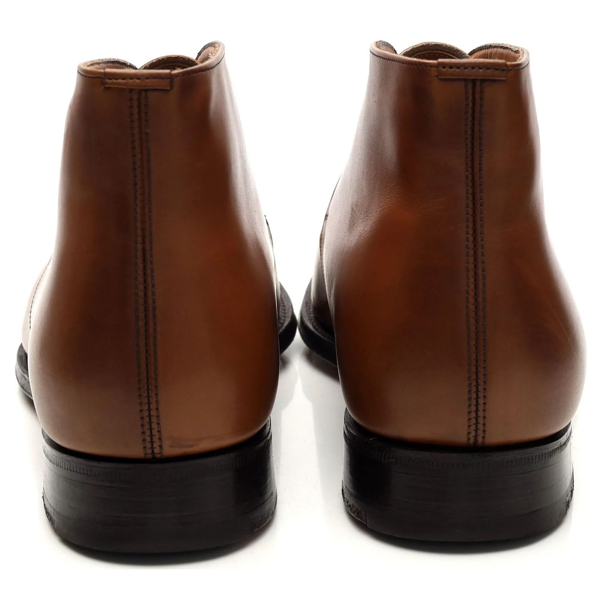 'Carlisle' Tan Brown Leather Chukka Boots UK 9.5 G