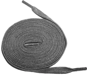 [Charcoal Grey] - Flat Waxed Cotton Shoelaces